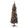 150cm Pre-Lit Deluxe Black Tree With 150 Warm White LEDS