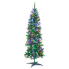 150cm Pre-Lit Deluxe Frosted Tree With 150 Multi-Coloured LEDS