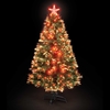 150cm/5ft Red Saturn Fibre Optic Christmas Tree with 180 LEDs