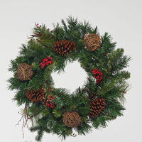 1.5ft Wreath with Twig Baubles