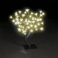 1.5ft/45cm Cherry Blossom Tree with 56 Static & 8 Flashing Warm White LEDs