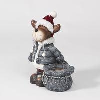 15in Ceramic Reindeer Plant Holder