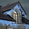 180 Blue LED Multi-Function Christmas Icicle Lights