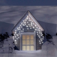 180 Ice White Snowing Outdoor Icicle LED Christmas Lights