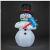 180cm Inflatable Snowman Shivering With 3 LEDs