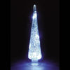 18in/45cm Blue Glass Cone Tree with 20 Ice White LEDs
