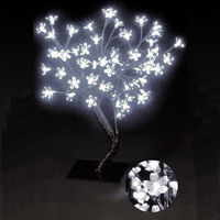18in/45cm Outdoor Cherry Blossom Tree with 64 Ice White LEDs