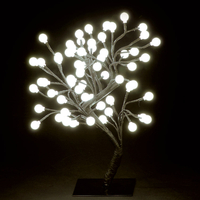 18in/45cm Outdoor S-Shaped Globe Tree with 64 Warm White LEDs