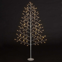 1.8m Lit 2D Tree With 124 Warm White LEDs