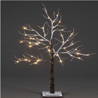 1.8m Snow Tree With 96 Warm White LEDs 24x24cm Base Indoor & Outdoor Use