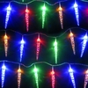 20 Multi-Colour LED Diamond Icicle Shaped Christmas Lights