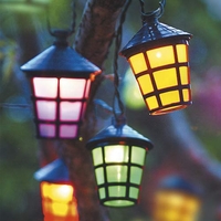 20 Multi-Colour Outdoor LED Lantern Lights