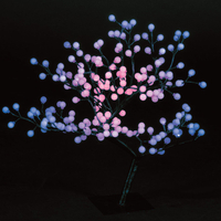 2.2ft/67cm Outdoor S-Shaped Globe Tree with 192 Colour Changing LEDs