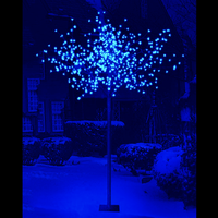 2.2m/7ft Cherry Blossom Tree with 400 Blue LEDs