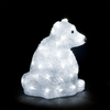 25cm/10in Sitting Polar Bear with 40 Ice White LEDs