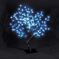 26in/67cm Cherry Blossom Tree with 150 Electric Blue LEDs