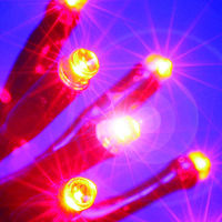 273cm/9ft Chain of 40 Fiery Red LED Fairy Lights
