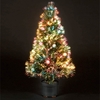 2.75ft/80cm Coloured Bauble Fibre Optic Christmas Tree