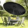 2.7m Shanghai Crank & Tilt Black Parasol