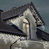 300 Warm White & Ice White LED Multi-Function Christmas Icicle Lights