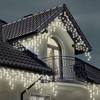 300 Warm White LED Multi-Function Christmas Icicle Lights