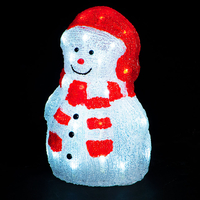 30cm Snowman with 40 Ice White Static LEDs