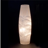 30cm Warm White LEDs Glass Vase With Frosty Woodland Scene