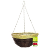 35cm Black Seagrass Hanging Basket