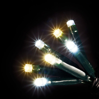360 Super-Long White & Warm White Mixed LED Chaser Christmas Lights with Memory Function