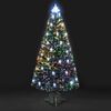 3ft/90cm Colour Changing Lantern Fibre Optic Christmas Tree