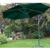 3m Green Free Standing Cantilevered Hanging Parasol
