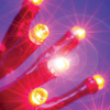 40 Fiery Red Static LED Christmas Lights