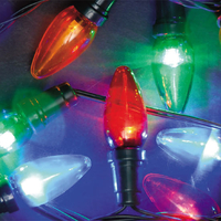 40 Multi-Colour Chasing Outdoor Large C6 Bulb LED Lights