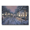 40x50cm Thomas Kinkade "Hometown Christmas Memories" Illuminated Canvas