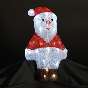 42cm Acrylic Santa with 40 LEDs