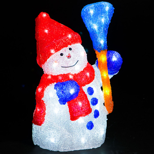 44cm Snowman with 56 Static White LEDs