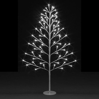 45cm Lit 2D Tree with 39 Ice White LEDs