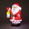 46cm Acrylic Santa with Lantern with Ice White LEDs