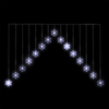 4ft Snowflake LED Chevron Light Curtain