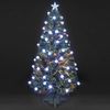 4ft/120cm Colour Changing Spangled Bauble Fibre Optic Christmas Tree