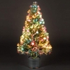 4ft/120cm Coloured Bauble Fibre Optic Christmas Tree