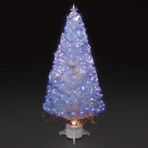 4ft/120cm Polar Ice White Fibre Optic & LED Christmas Tree