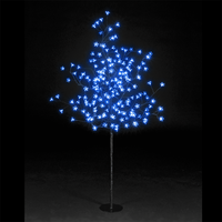 5ft Cherry Blossom Tree with 180 Static and 20 Flashing Blue LEDs