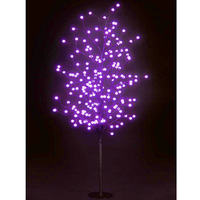 5ft Globe Tree with 200 Pink LEDs
