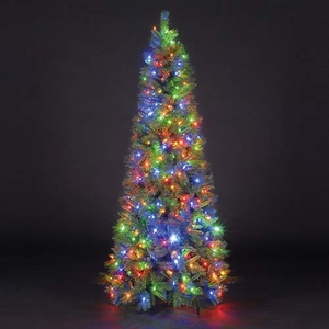 5ft/150cm Duchess Spruce Slim Green Pre-Lit LED Christmas Tree
