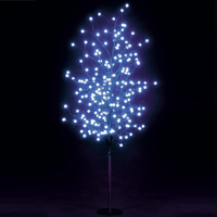 5ft/1.5m Outdoor Globe Tree with 200 Electric Blue LEDs