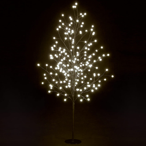 5ft/1.5m Outdoor Globe Tree with 200 Warm White LEDs