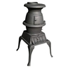 5kw Wood Burning Cast Iron Pot Belly Stove