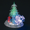 6.5in/16cm Sledging Snowman Scene with Static LEDs