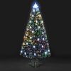 6ft Colour Changing Lantern Fibre Optic Christmas Tree